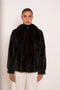 Hooded Faux Fur Jacket
