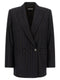 Alberto Biani Pinstripe Flannel Blazer