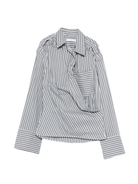 Iro Lace striped cotton shirt