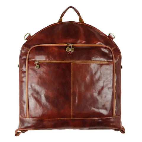 Italian Leather Garment Bag - Travels with Charley-Garment Bags-Time Resistance-Brown-Urbanheer