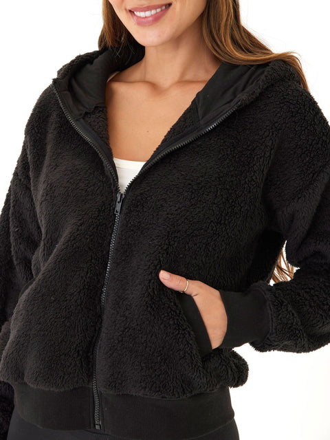 Izara Sherpa Full Zip Hoodie