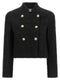 Balmain Double-breasted Tweed Short Jacket