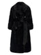B&B Couture Jackie Eco-fur Trench Coat