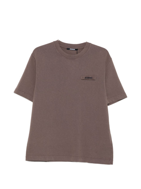 JACQUEMUS T-shirts and Polos BROWN