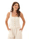 Jamila Smocked Jersey Tank