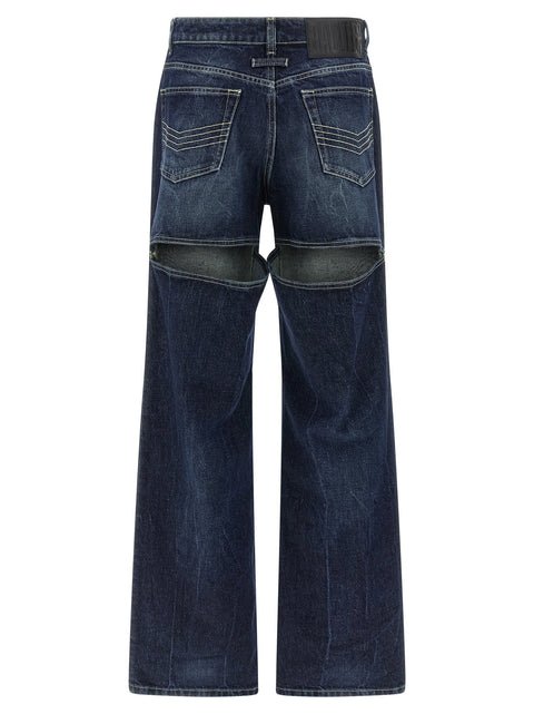 Jean Paul Gaultier The Blue Cut-out Jeans