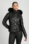Jet Setter Quilted Down Filled Jacket W/Faux Fur