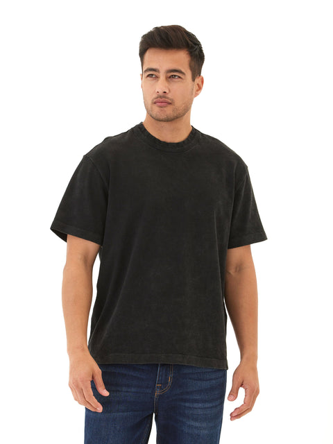 Johnny Relaxed Fit Heavyweight Mineral Wash Jersey Tee