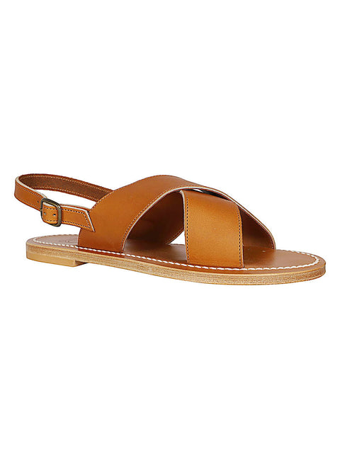 K Jacques St Tropez Sandals LUGGAGE