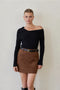 Kaia Suede Mini Skirt