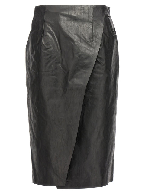 Kassl Editions Wrap Skirt Oil Skirt