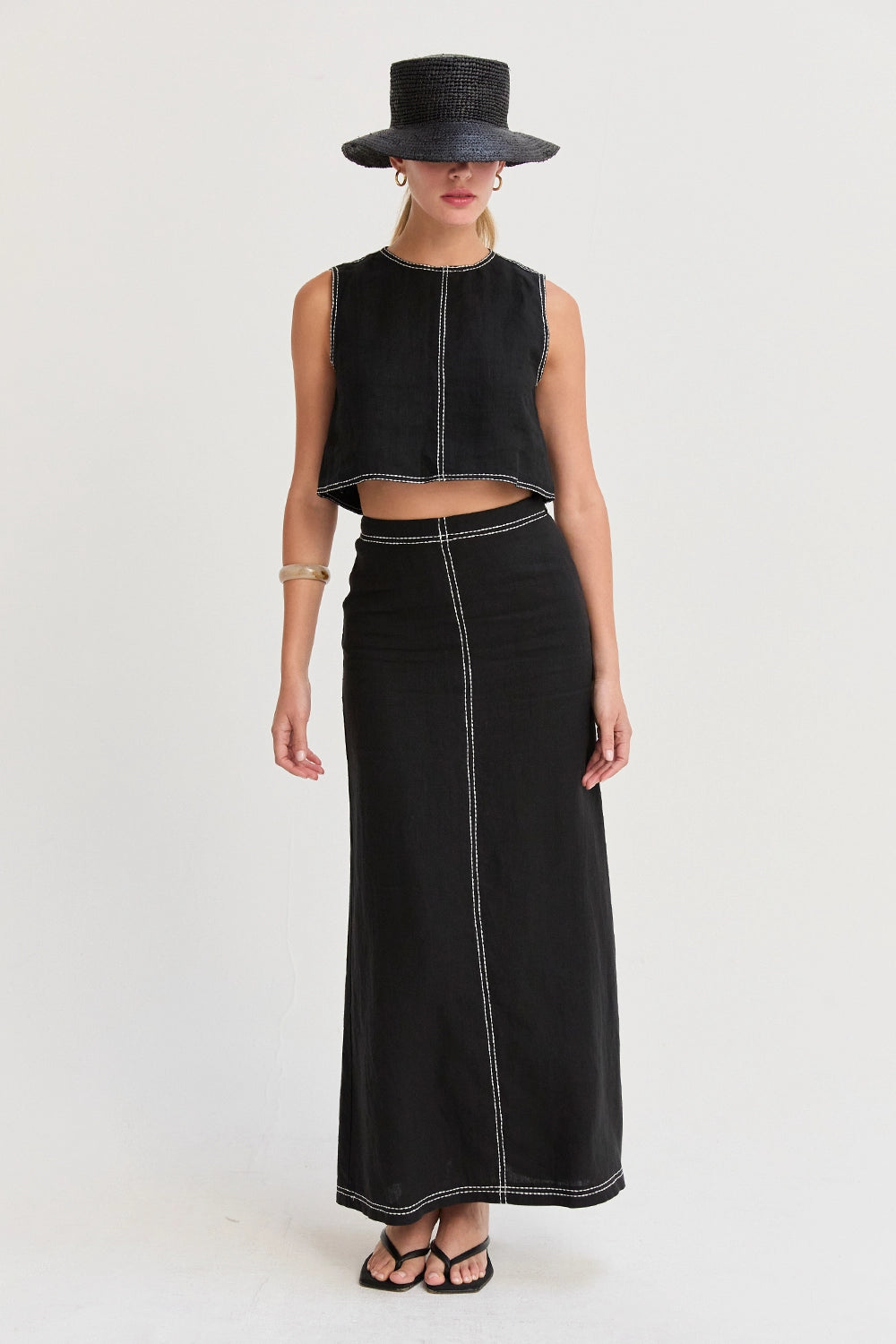 Kenzy Linen Maxi Skirt Black – Quality, Style & Top Urbanheer Service