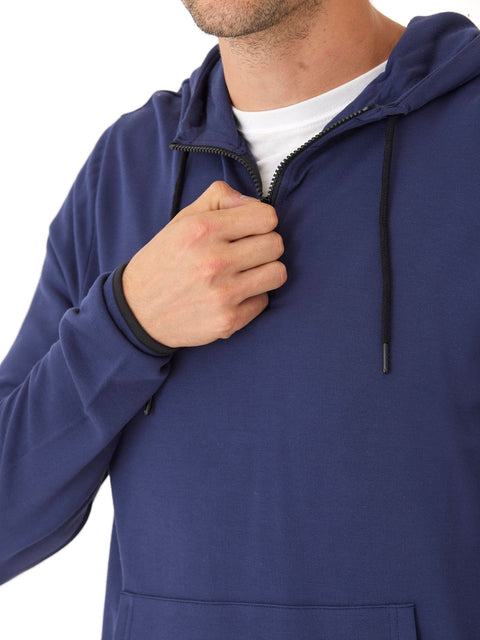 Khris 1/4 Zip Feather Fleece Hoodie