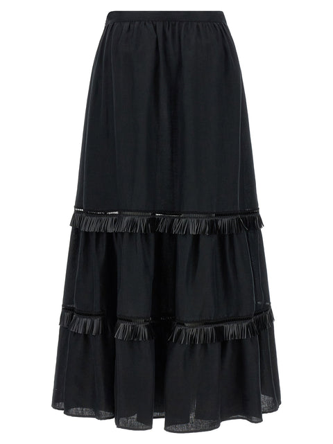 Kiton Fringed Skirt