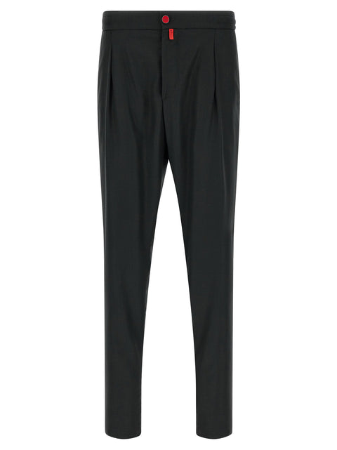 Kiton Red Button Pants