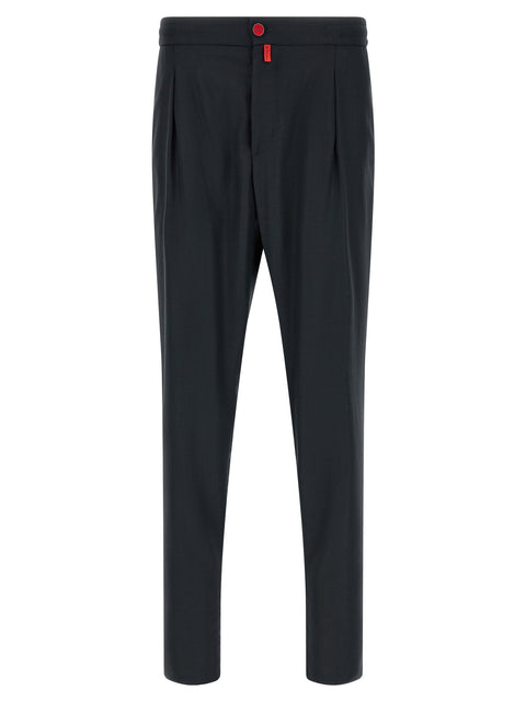 Kiton Red Button Pants