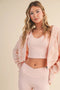 Knit Zip Up Hoodie Sweater