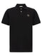Moncler Leather Logo Patch Polo Shirt