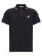 Moncler Tricolor Trim Polo Shirt