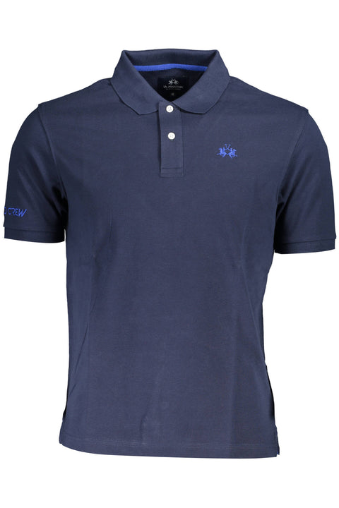 LA MARTINA POLO SHORT SLEEVE MAN BLUE-Polo-LA MARTINA-BLUE-M-Urbanheer