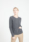 LILLY 4 Cardigan col rond en cachemire cintré gris anthracite-gilet cardigan col rond femme-Studio Cashmere8-L-SC8-00168-gris anthracite-Urbanheer