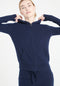 LILLY 8 Sweat à capuche zippé en cachemire bleu marine-gilet à capuche femme-Studio Cashmere8-L-SC8-00199-bleu marine-Urbanheer