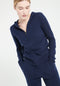 LILLY 8 Sweat à capuche zippé en cachemire bleu marine-gilet à capuche femme-Studio Cashmere8-L-SC8-00199-bleu marine-Urbanheer