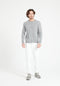 LUKE 2 Pull col rond en cachemire gris clair-col rond homme-Studio Cashmere8-S-SC8-00052-gris clair-Urbanheer