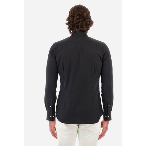 La Martina Blue Cotton Shirt-La Martina-3XL-Urbanheer