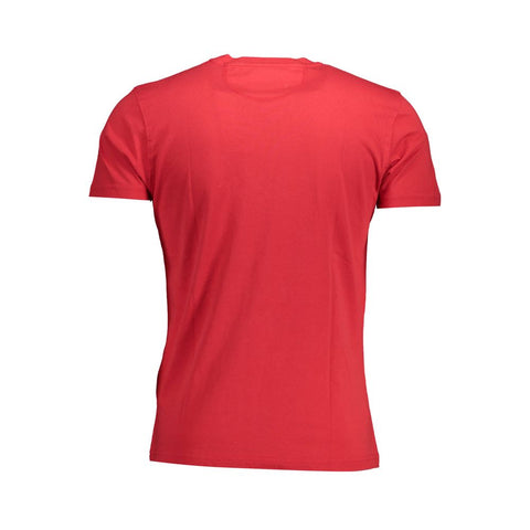 La Martina Red Cotton Men T-Shirt-La Martina-XXL-Urbanheer