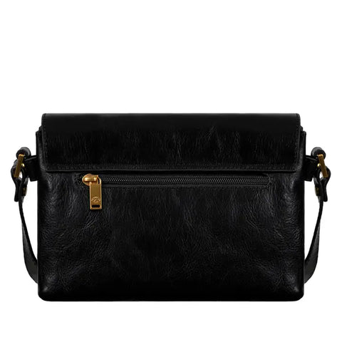 Leather Cross Body Bag, Messenger Bag - Sophie's Choice Black-Cross Body Bag-Time Resistance-Black-Urbanheer