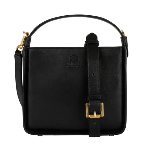Leather Handbag - Alms For Oblivion Black-Shoulder bag-Time Resistance-Black-Urbanheer