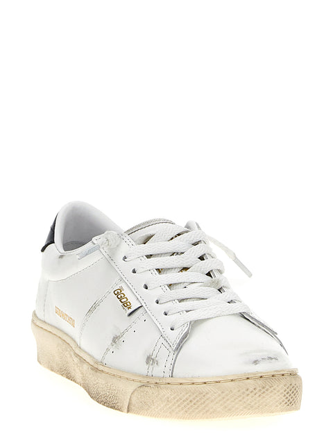 Leather Sneakers with Comfort Rubber Sole