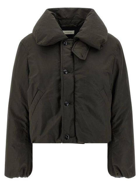 Lemaire Bubble Collar Cropped Down Jacket