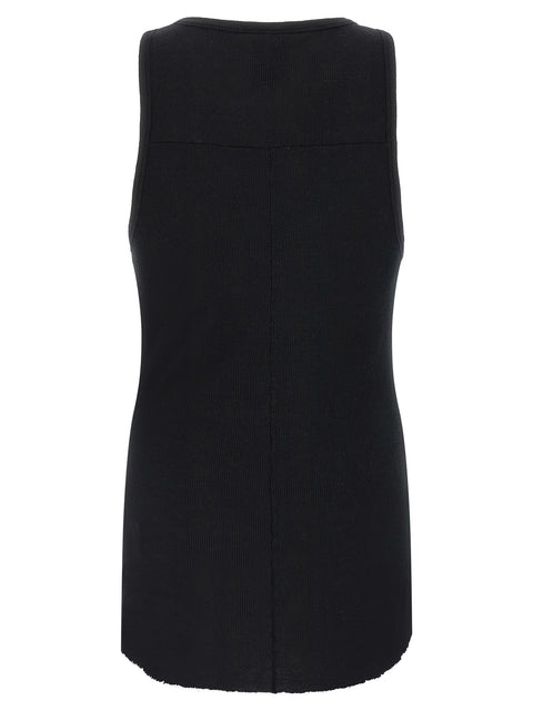 Linen Cotton Ribbed Tank Top for Summer Comfort