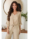 Linen Cropped Tie Blouse Earth Beige-Blouse-MILIO MILANO-XS-Earth Beige-Urbanheer