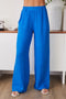 Linen Flat Front Elastic Waist Wide Leg Pant-Pant-MILIO MILANO-XS-CRUB-Urbanheer