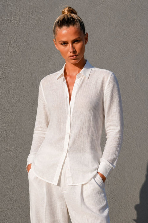 Linen Women Comfort Fit Shirt
