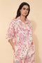 Long Sleeve Cashmere Print Shirt-Shirt-NAÏS PARIS-One size-fuchsia-Urbanheer