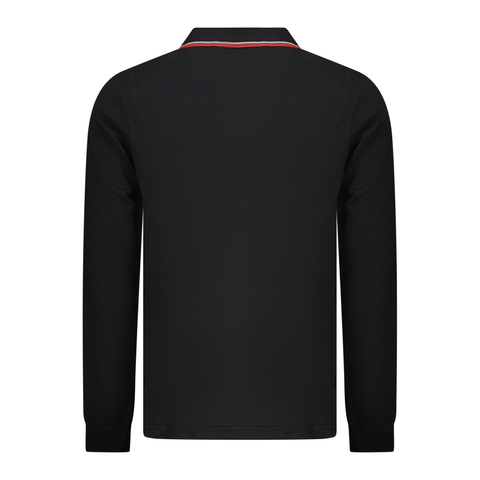 Long Sleeve Polo Shirt - Black