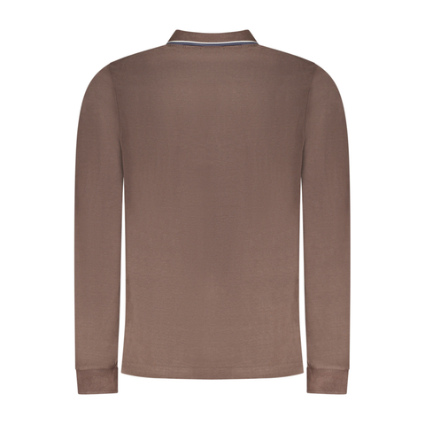 Long Sleeve Polo Shirt - Brown