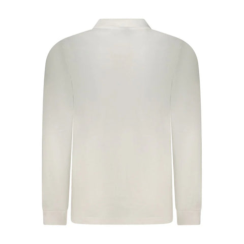 Long Sleeve Polo Shirt - White