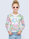 Long Sleeve Printed Mesh Top-Top-Hannah Banana-4-WHITEMULTI-Urbanheer