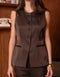 Long Sleeveless Satin Vest