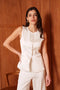 Long Sleeveless Satin Vest