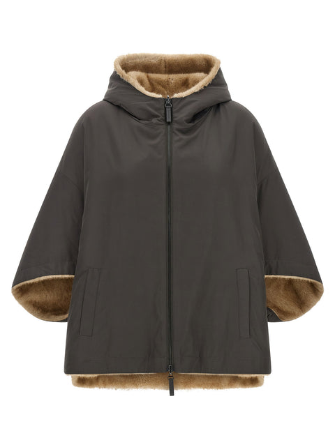 Lou Andrea Reversible Cape With Hood
