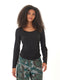 Lucia Luxe Jersey Ruched Long Sleeve