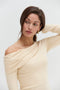 Lucy One Shoulder Long Sleeve Knit Top
