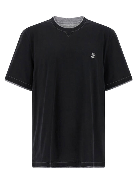 Brunello Cucinelli Double Layer T-shirt
