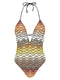 Missoni Greek Pattern One-piece Swimsuit
